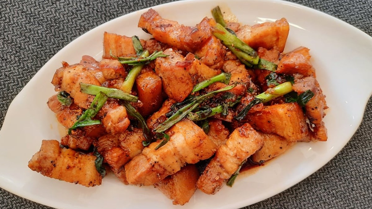 Thịt lợn rang